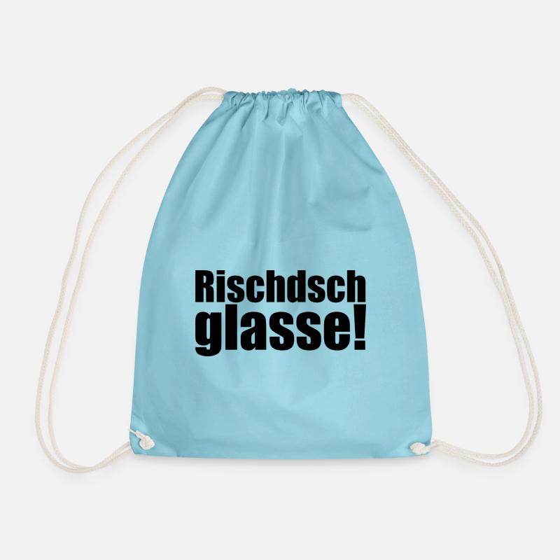Sächsisch - Dialekt - Spruch - Turnbeutel - Aqua