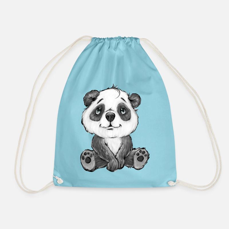 PANDA - Turnbeutel - Aqua