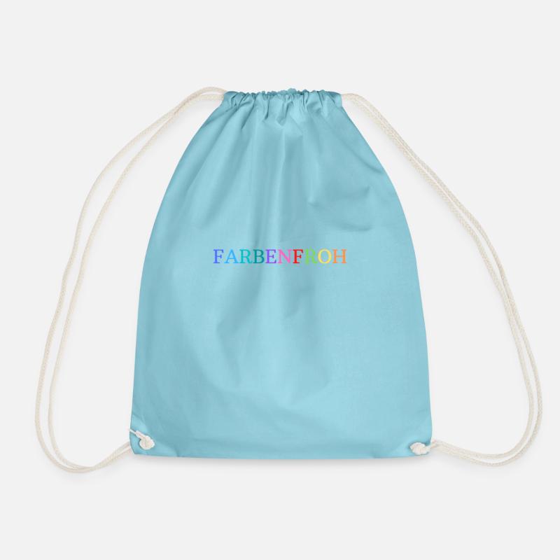 Farbenfroh - Turnbeutel - Aqua