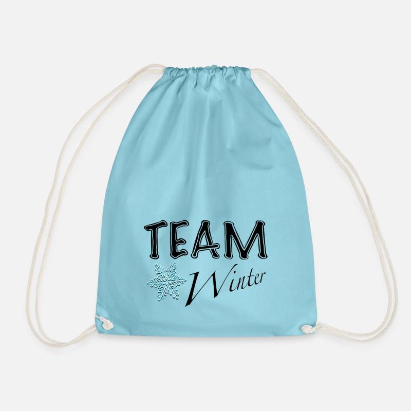 Team Winter uniquely unique. - Drawstring Bag - aqua