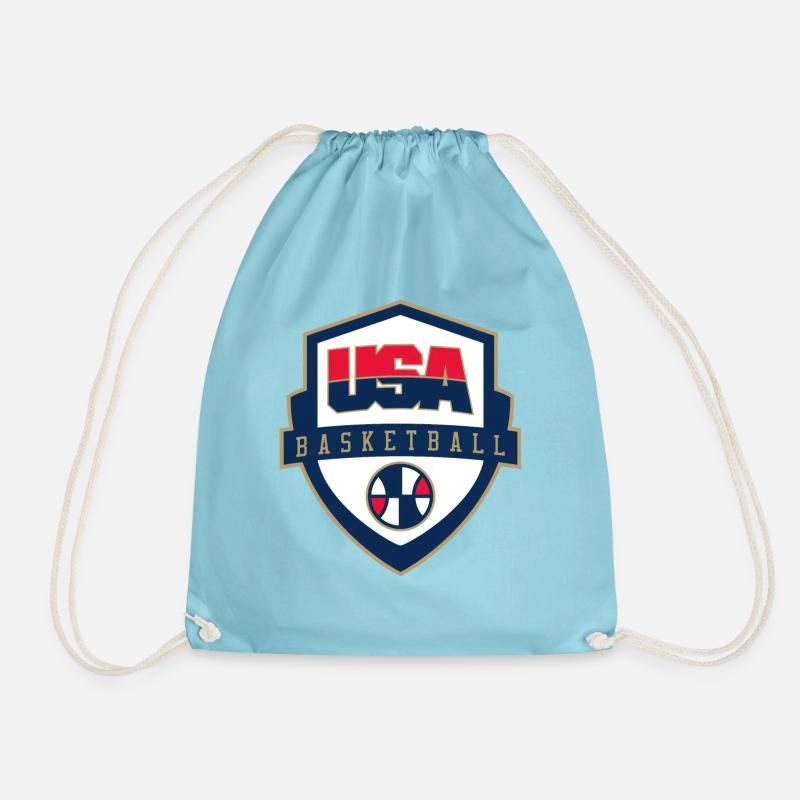 TEAM USA - Drawstring Bag - aqua