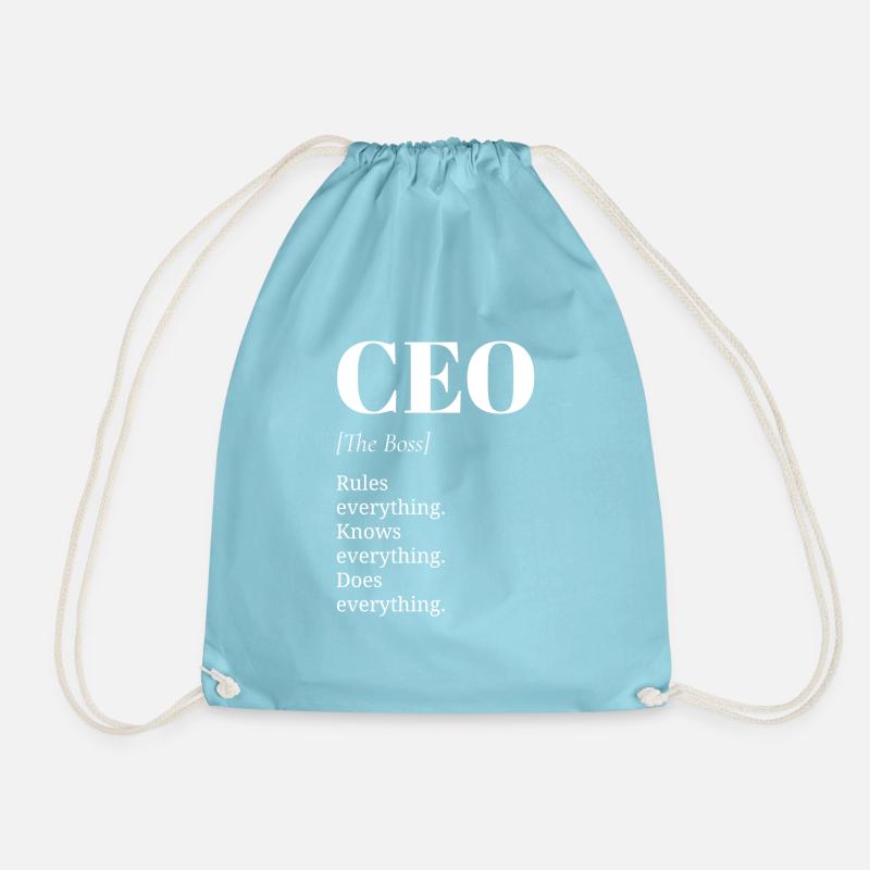 CEO - Turnbeutel - Aqua