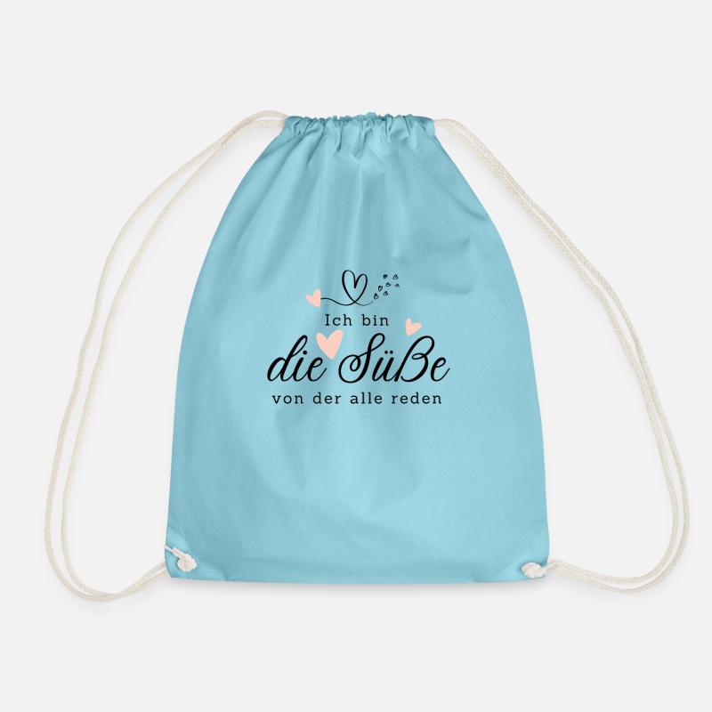 Baby - Geschenkidee Muttertag Vatertag Weihnachten - Turnbeutel - Aqua