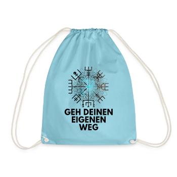 Wegweiser VEGVISIR - Turnbeutel - Aqua - Vorne