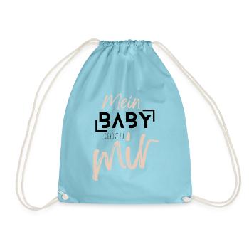 MEIN BABY gehört zu mir - Turnbeutel - Aqua - Vorne