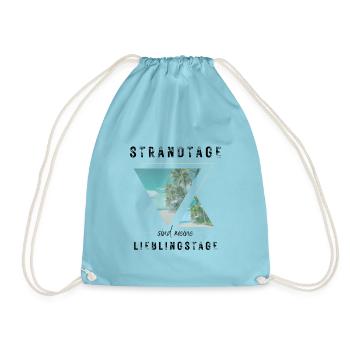 SOMMER ich bin dann soweit - HELLO SUMMER - Turnbeutel - Aqua - Vorne