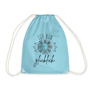 Wegweiser Motivation - VEGVISIR - Turnbeutel - Aqua - Vorne