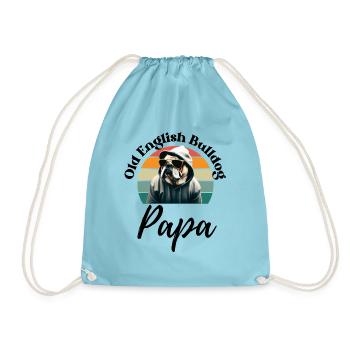 OLD ENGLISH BULLDOG PAPA - Chien Chiens Bulldog - Sac de sport léger - aqua - Devant