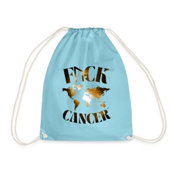 F... CK CANCER - ESPOIR, AMOUR ET COMBAT - Sac de sport léger - aqua - Devant