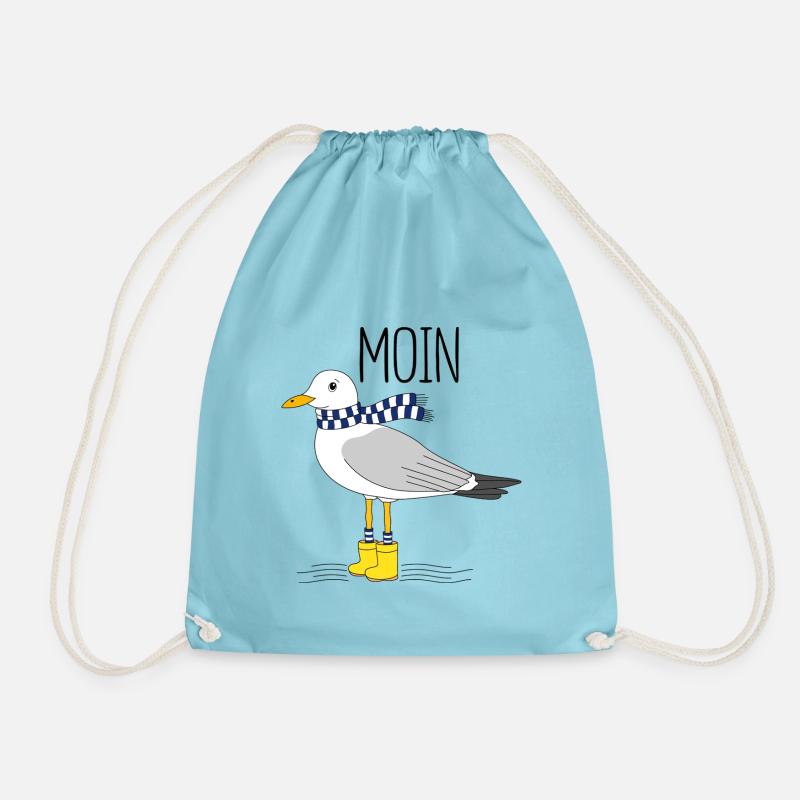 Möwe und das meer - Turnbeutel - Aqua