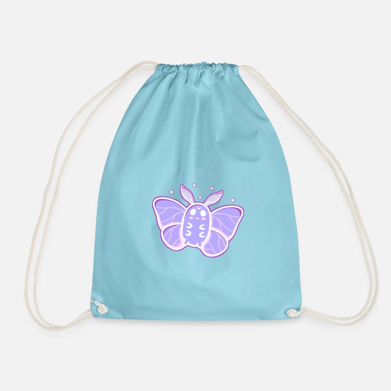 Mignon Luna Moth avec des étoiles - Sac de sport léger - aqua