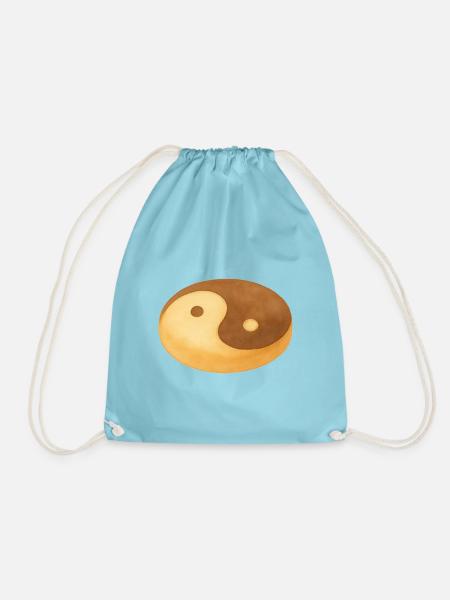 Yin-Yang-Keks - Turnbeutel - Aqua
