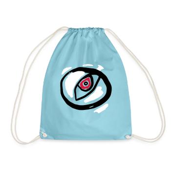 Eye - Symbolism - Drawstring Bag - aqua - Front