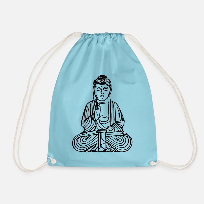 Buddha - Turnbeutel - Aqua
