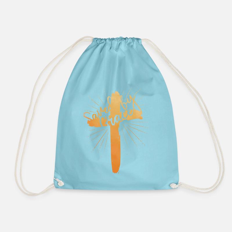 Saved by Grace - Turnbeutel - Aqua
