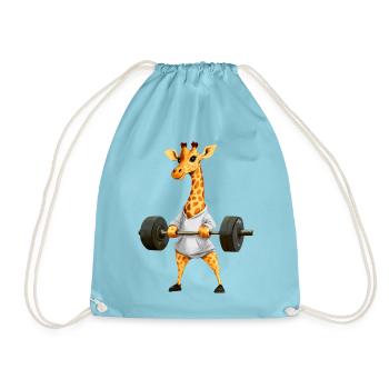 Sport de la girafe - Sac de sport léger - aqua - Devant