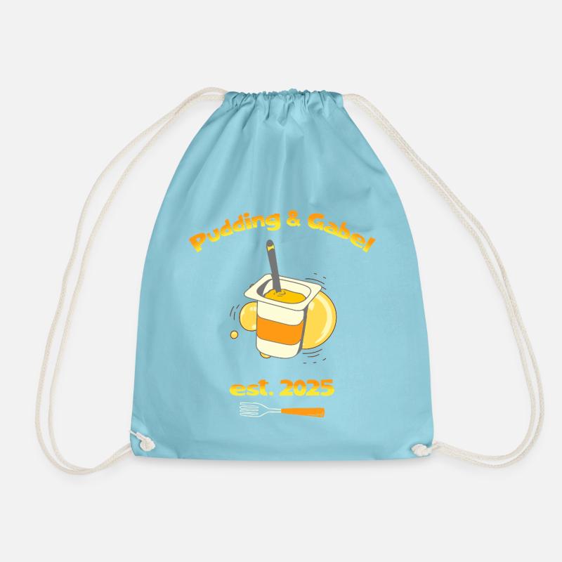 Pudding & Gabel Est. 2025 - Turnbeutel - Aqua