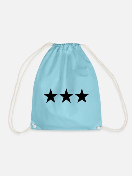 3 STARS - Drawstring Bag - aqua