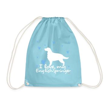 lovemyenglishspringer - Sac de sport léger - aqua - Devant