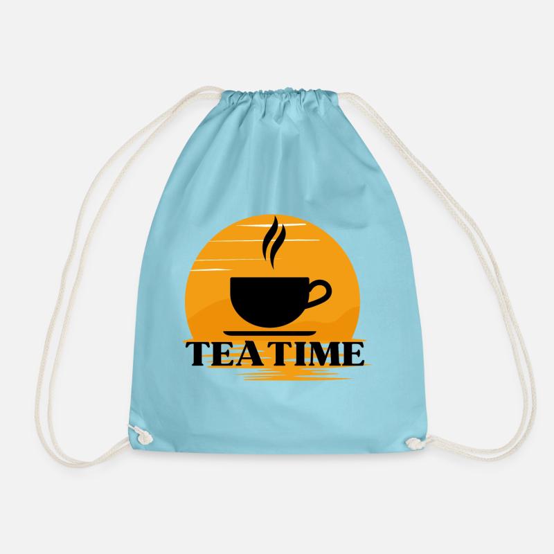 Teezeit! - Turnbeutel - Aqua