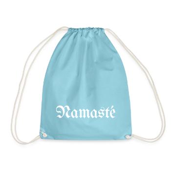 Namasté - Turnbeutel - Aqua - Vorne