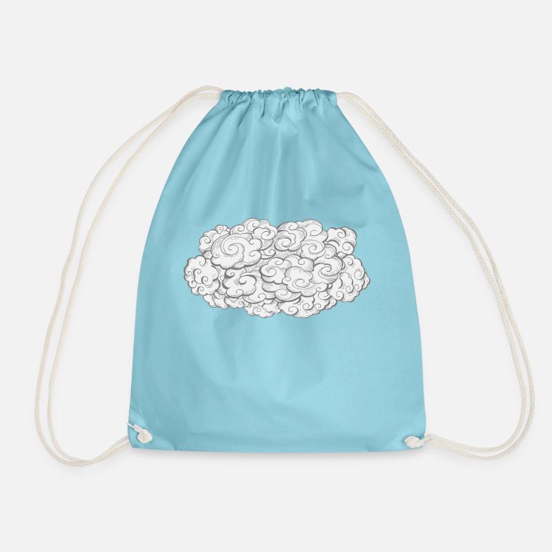 Wolke Cloud | Gehirnwolke - Turnbeutel - Aqua