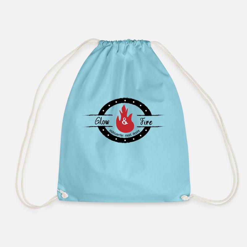 Glow & Fire official-black - Turnbeutel - Aqua