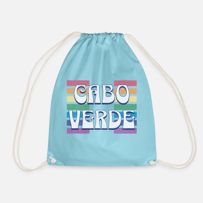 Cabo Verde LGBTQ - Drawstring Bag - aqua