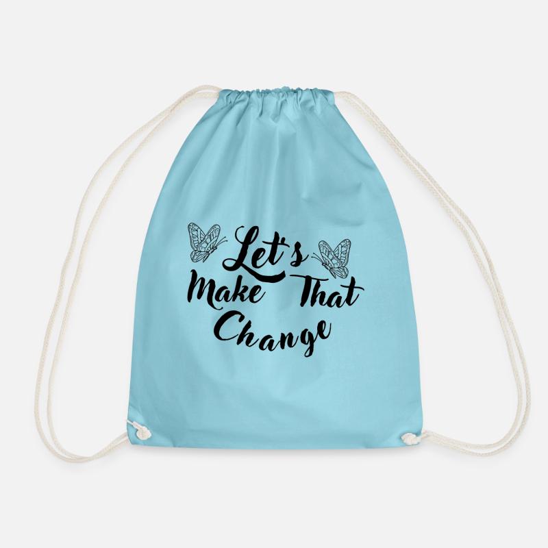 Make That Change - Turnbeutel - Aqua
