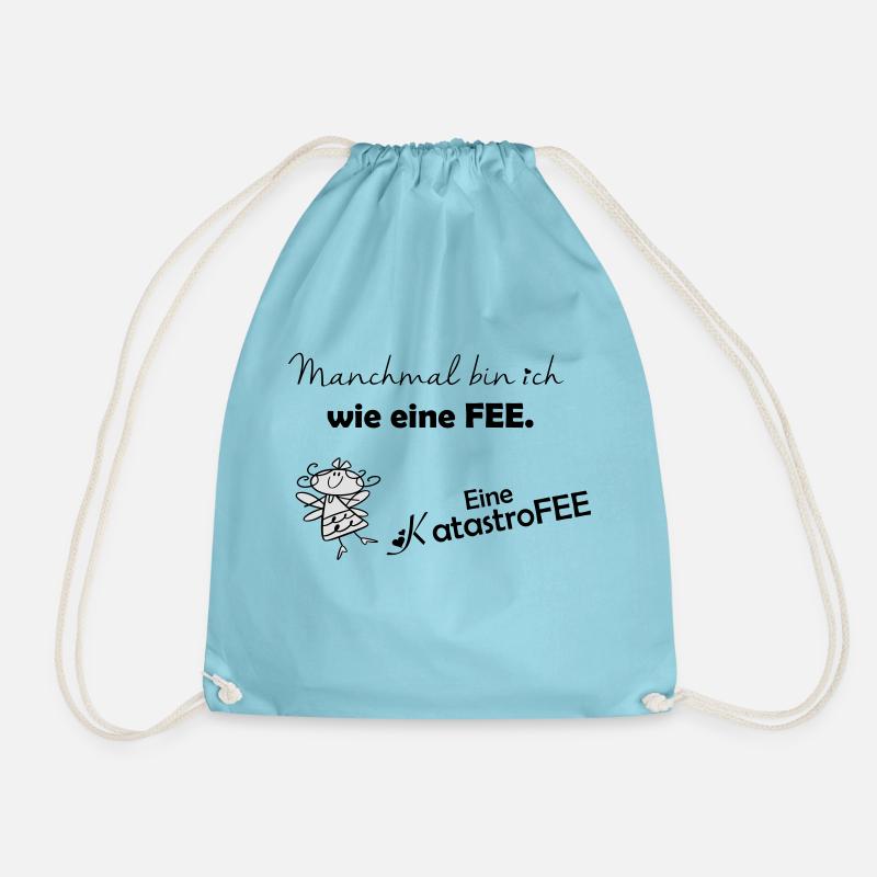 Manchmal bin ich eine Fee - Turnbeutel - Aqua