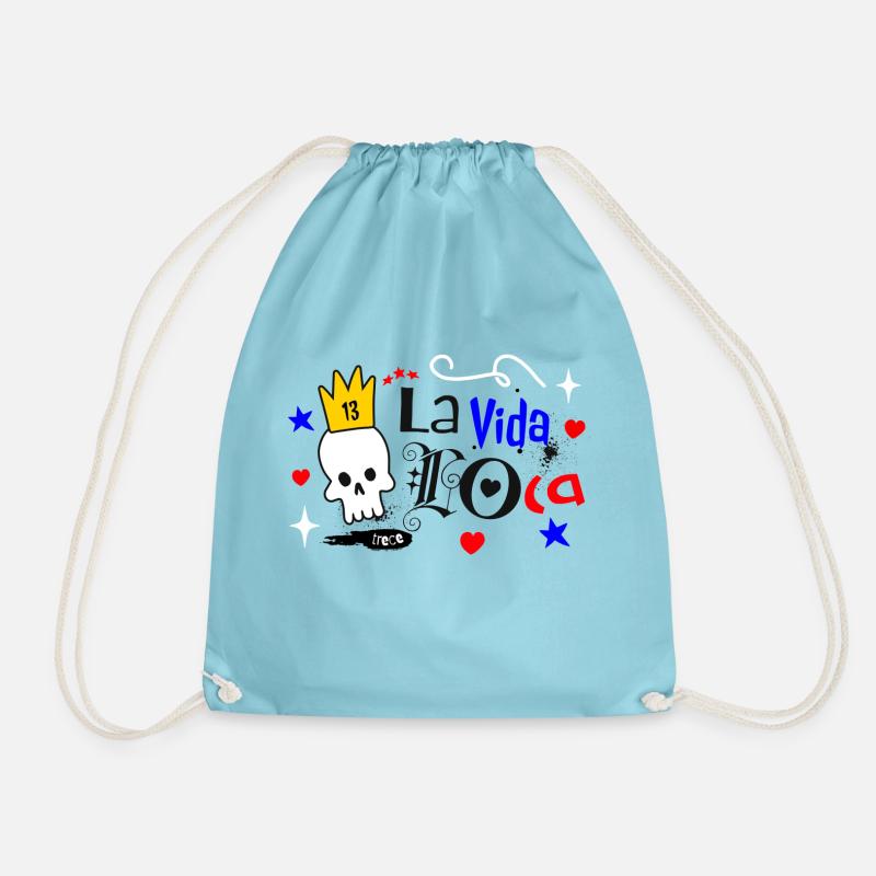 La Vida... - Drawstring Bag - aqua