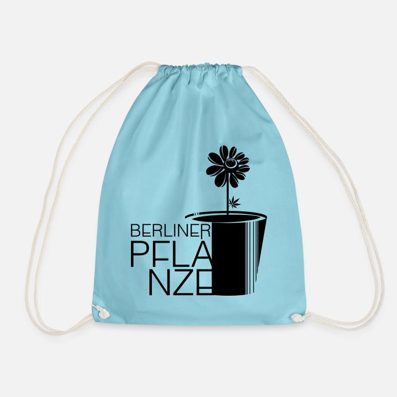 Berliner Pflanze - BERLIN, BERLIN - Turnbeutel - Aqua