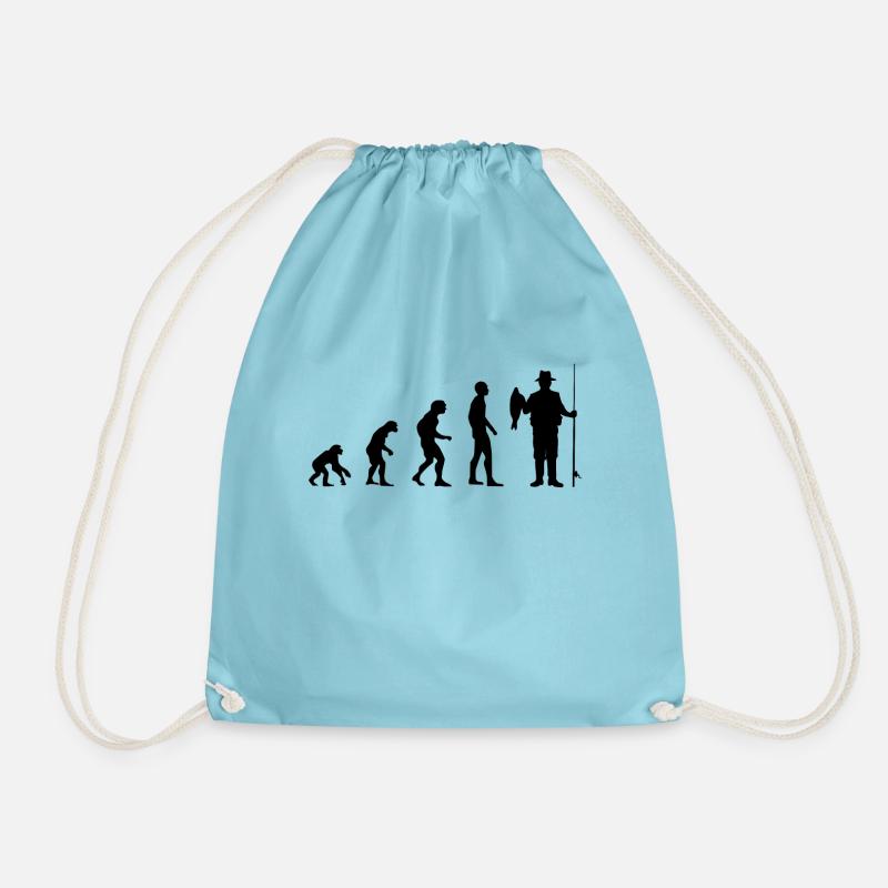 Angler Evolution - Drawstring Bag - aqua