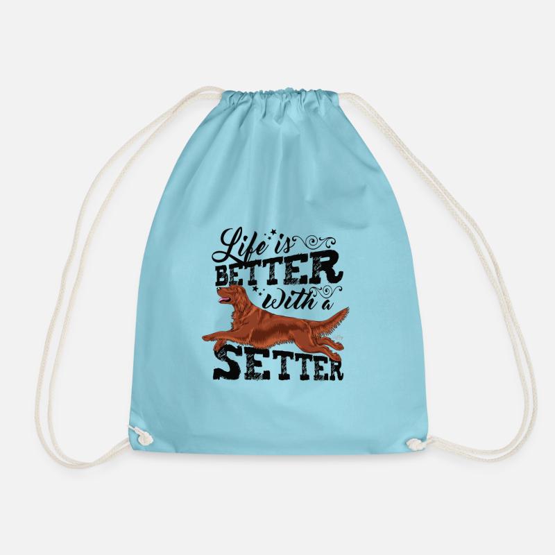 irishsetterbetter4 - Turnbeutel - Aqua
