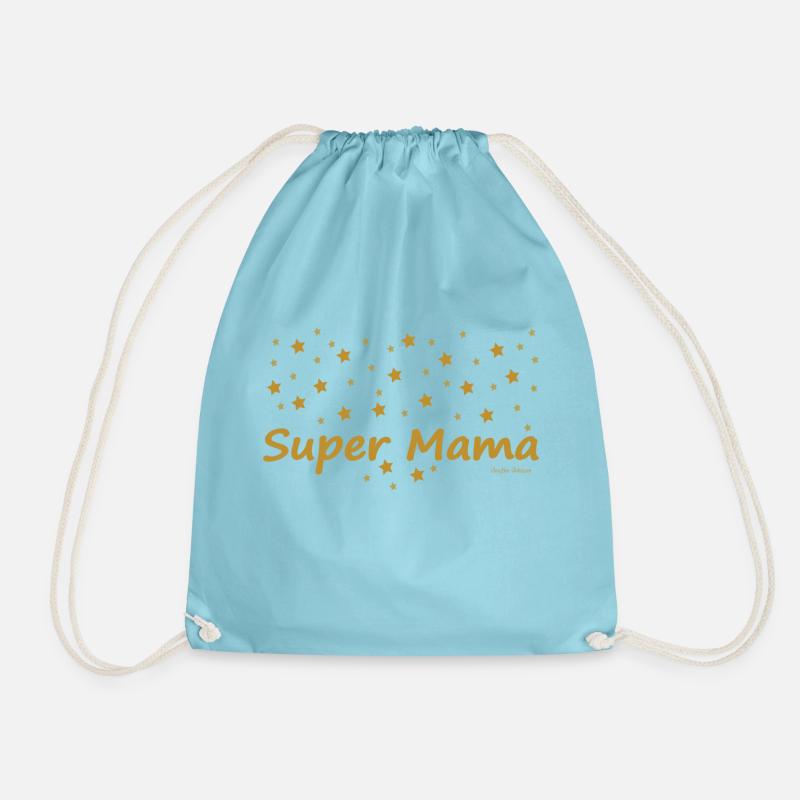 Super Mama - Turnbeutel - Aqua