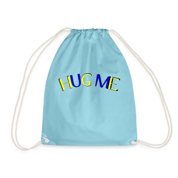 hug me - Drawstring Bag - aqua - Front