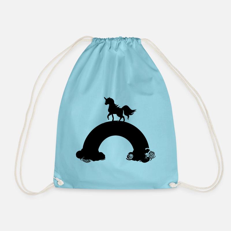 Abstract mandala pattern on dark background - Drawstring Bag - aqua