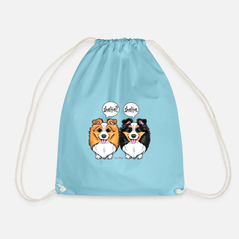 Sheltie Sheltie - Turnbeutel - Aqua
