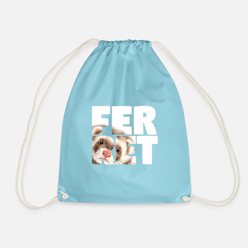 NASSU Ferret - Drawstring Bag - aqua