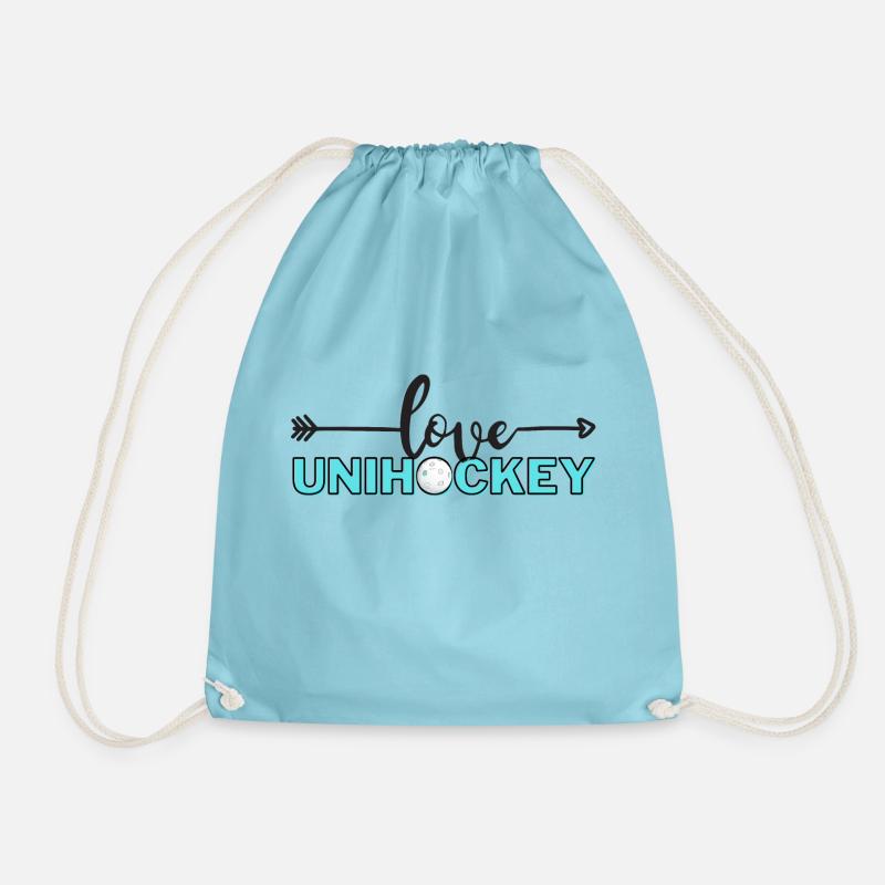 Love Floorball - Drawstring Bag - aqua