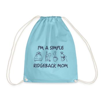 Ridgeback femme aime le café Ridgeback - Sac de sport léger - aqua - Devant