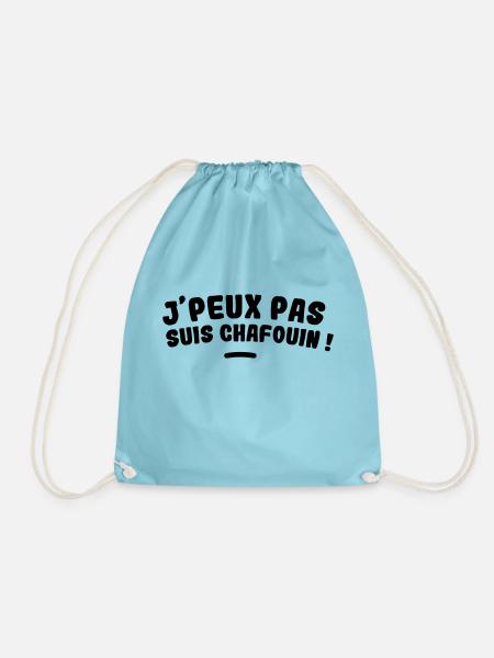 J'PEUX PAS SUIS CHAFOUIN - Sac de sport léger - aqua