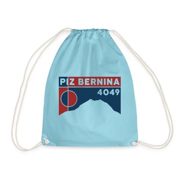 Piz Bernina Biancograt Besteigung Tour Souvenir - Turnbeutel - Aqua - Vorne