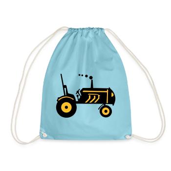 Tracteur tracteur agricole - Sac de sport léger - aqua - Devant