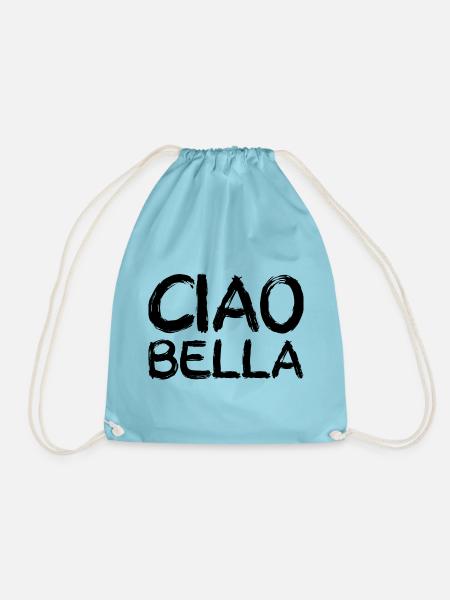 ciao bella, black - Turnbeutel - Aqua