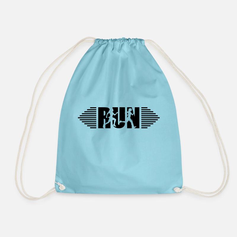 Run, Runner - Run - Drawstring Bag - aqua