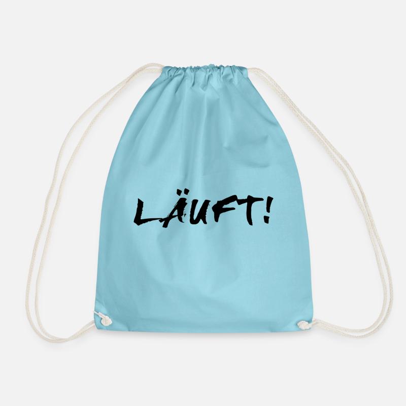 Läuft! - Turnbeutel - Aqua