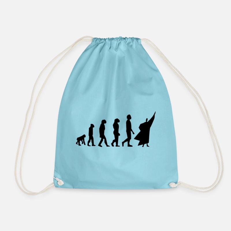 Eurythmy ("dancing names") - Drawstring Bag - aqua