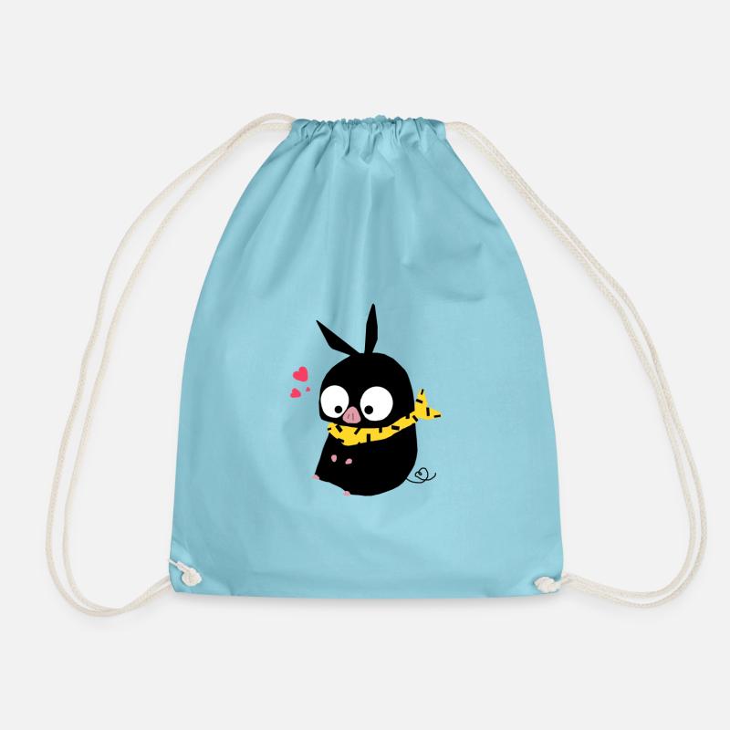 P-Chan Ranma1 / 2 - Drawstring Bag - aqua