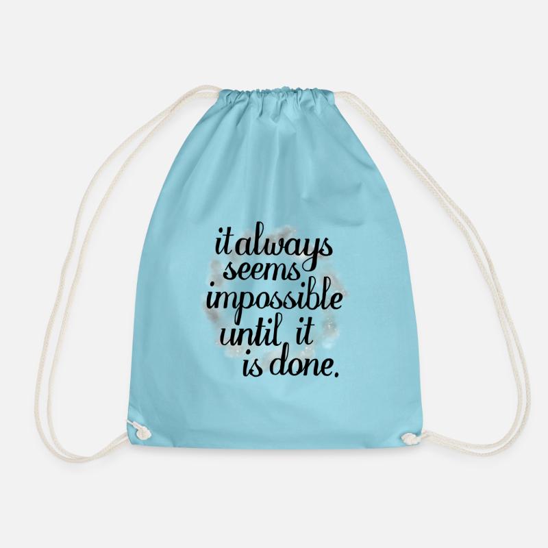 Seems impossible - Turnbeutel - Aqua